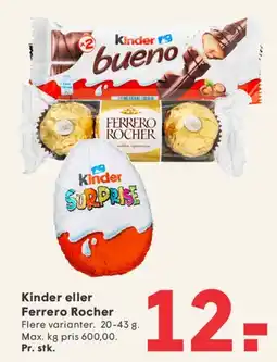 SPAR Kinder eller Ferrero Rocher tilbud