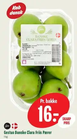 Min Købmand Gestus Danske Clara Friis Pærer tilbud