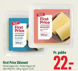 Min Købmand First Price Skiveost tilbud