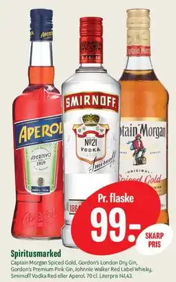 Min Købmand Spiritusmarked (assorted spirits) tilbud