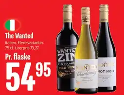 Min Købmand The Wanted (vin) tilbud