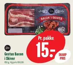 Min Købmand Gestus Bacon i Skiver tilbud