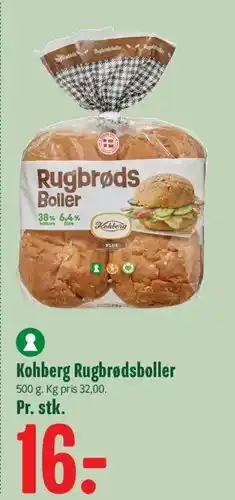 Min Købmand Kohberg Rugbrødsboller tilbud
