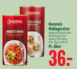 Min Købmand Beauvais Middagsretter tilbud