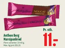 Min Købmand Anthon Berg Marcipanbrød tilbud