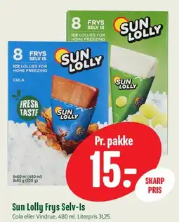 Min Købmand Sun Lolly Frys Selv-Is tilbud