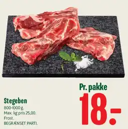 Min Købmand Stegeben tilbud