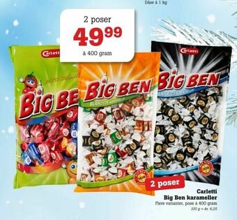 Poetzsch Padborg Carletti Big Ben karameller tilbud