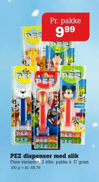 PEZ dispenser med slik