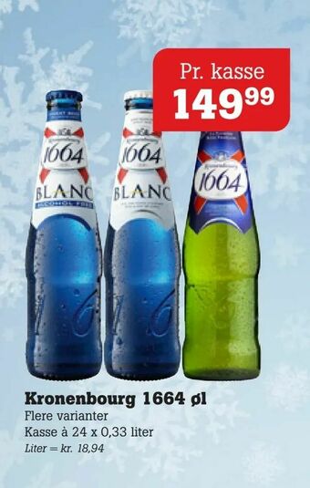 Poetzsch Padborg Kronenbourg 1664 øl tilbud