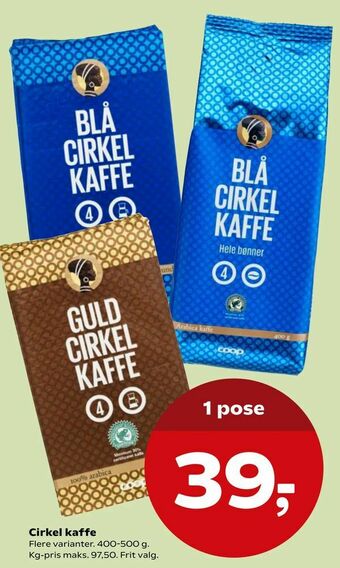 SuperBrugsen Cirkel kaffe tilbud