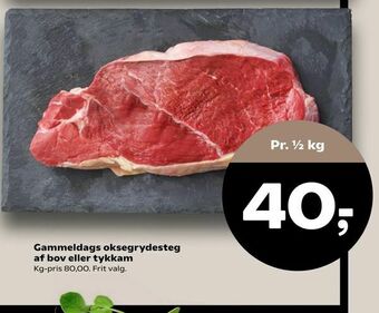 SuperBrugsen Gammeldags oksegrydesteg af bov eller tykkam tilbud