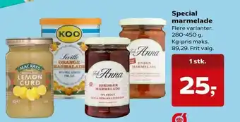 SuperBrugsen Special marmelade tilbud