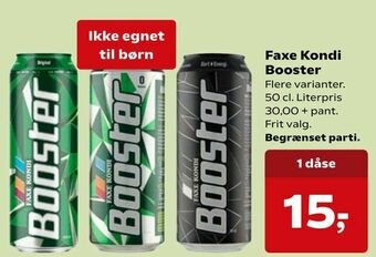 SuperBrugsen Faxe Kondi Booster tilbud