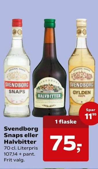 SuperBrugsen Svendborg Snaps eller Halvbitter tilbud
