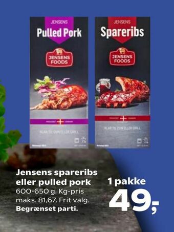 Jensens spareribs eller pulled pork