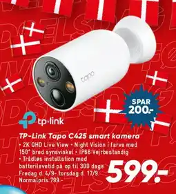 Bilka TP-link Tapo C425 smart kamera tilbud