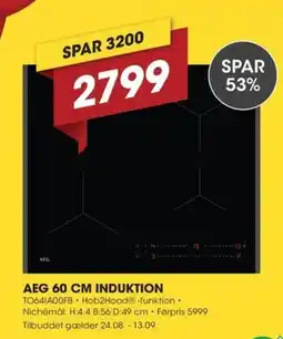 Punkt1 Aeg 60 cm induktion tilbud