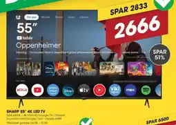 Punkt1 Sharp 55" 4k led tv tilbud