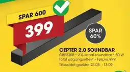 Punkt1 Cepter 2.0 Soundbar tilbud