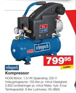 Bauhaus scheppach kompressor tilbud