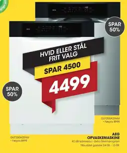 Punkt1 AEG opvaskemaskine tilbud