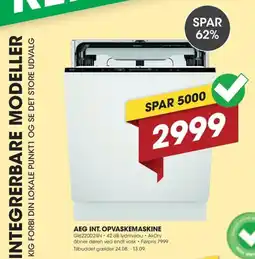 Punkt1 Aeg int. opvaskemaskine tilbud