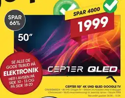 Punkt1 Cepter 50" 4K UHD QLED Google TV tilbud