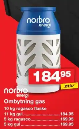 Bauhaus Norbro energi Ombytning gas tilbud