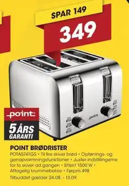 Punkt1 Point brødrister tilbud