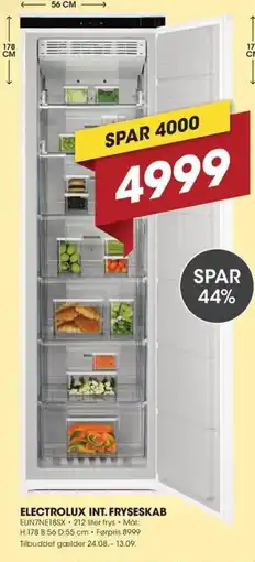 Punkt1 Electrolux int. fryseskab tilbud