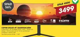 Punkt1 Cepter Atilius 49" Gamingskærm tilbud