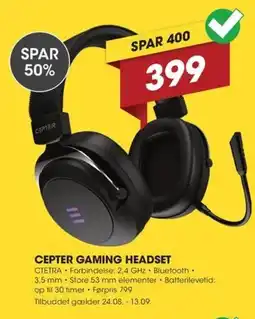 Punkt1 Cepter Gaming Headset tilbud