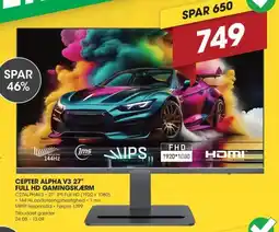 Punkt1 Cepter Alpha V3 27" Full HD Gamingskærm tilbud