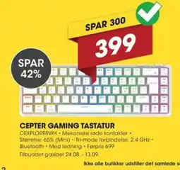 Punkt1 Cepter Gaming Tastatur tilbud