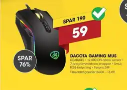 Punkt1 Dacota Gaming Mus tilbud