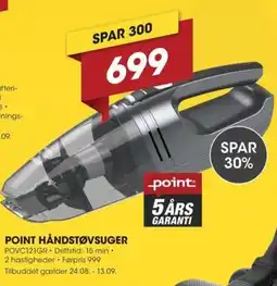 Punkt1 Point håndstøvsuger tilbud