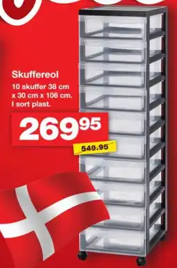 Bauhaus Skuffereol tilbud