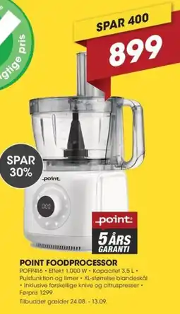 Punkt1 Point foodprocessor tilbud