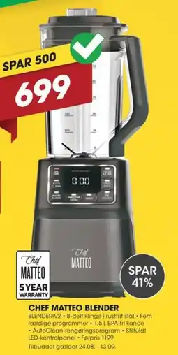 Punkt1 Chef Matteo Blender tilbud