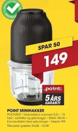 Punkt1 Point minihakker tilbud