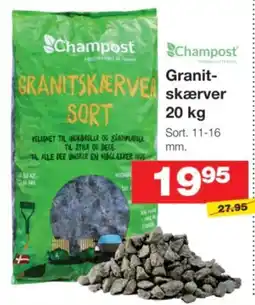 Bauhaus Champost Granitskærver Sort tilbud