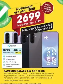 Punkt1 Samsung Galaxy A57 5G 128 GB tilbud