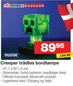 Bauhaus Paladone Creeper trådløs bordlampe tilbud