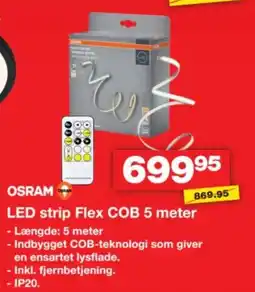 Bauhaus Osram led strip flex cob 5 meter tilbud
