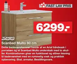 Bauhaus Scanbad Multo 80 cm tilbud