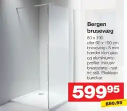 Bauhaus Bergen brusevæg tilbud