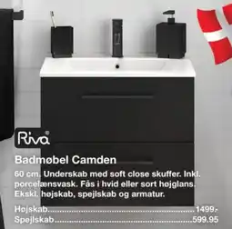 Bauhaus Riva Badmøbel Camden tilbud