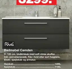 Bauhaus Riva Badmøbel Camden tilbud