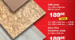 Bauhaus OSB plade tilbud